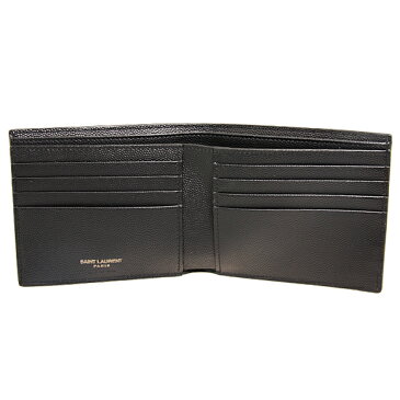 サンローラン パリ SAINT LAURENT PARIS 財布 メンズ 二つ折り財布 ブラック MONOGRAM EAST/WEST WALLET PCC(127Y) 453276 BTY0U 1000 BLACK