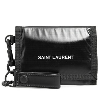 サンローラン パリ SAINT LAURENT PARIS 財布 メンズ 三つ折り財布 ブラック NUXX CHAIN WALLET PFU(301Y)BUFFALO 584378 HO23Z 1054 BLACK