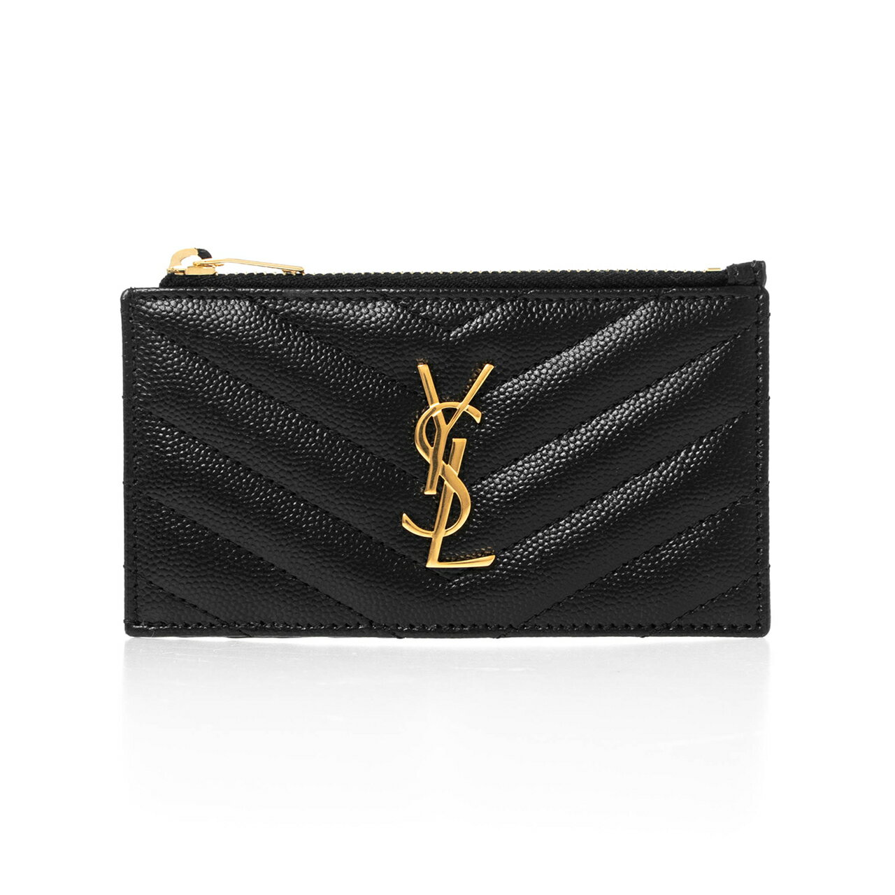 サンローラン パリ SAINT LAURENT PARIS 財布 レディース カードケース/コインケース（フラグメントケース） ブラック MONOGRAM FRAGMENTS ZIPPERED CARD CASE [モノグラム] 607915 BOW01 1000 BLACK【2022AW】のサムネイル