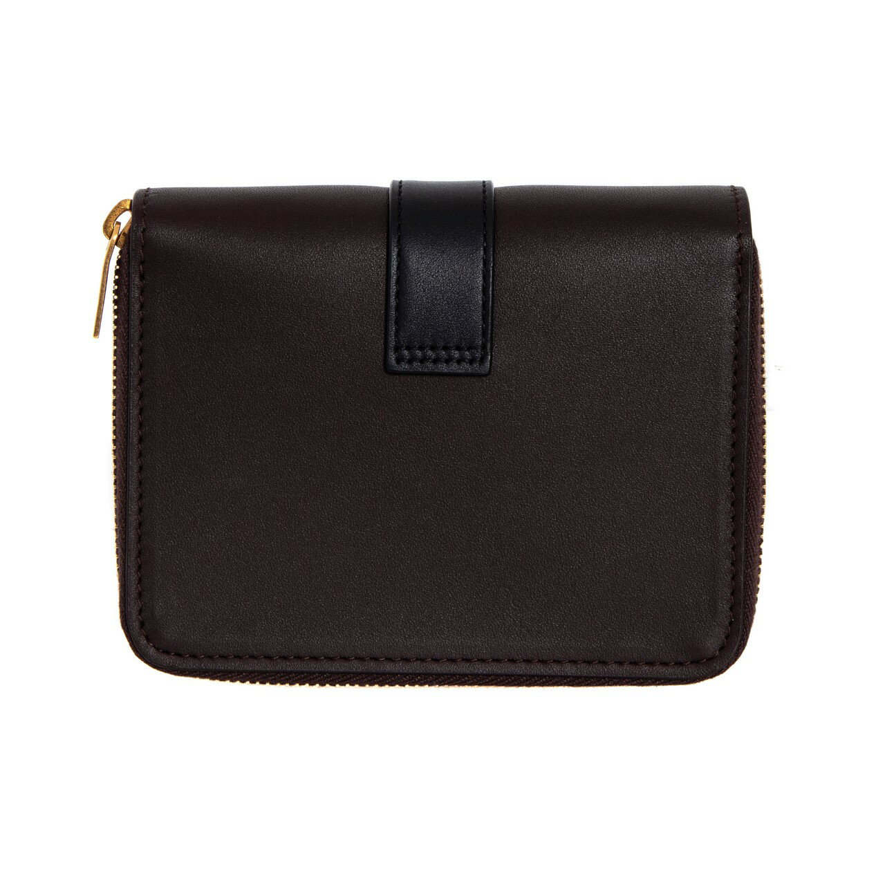 サンローラン パリ SAINT LAURENT PARIS 財布 レディース 二つ折り財布 ブラウン×ブラック 670285 DXS2W 2072 UMBER/NERO【2022AW】