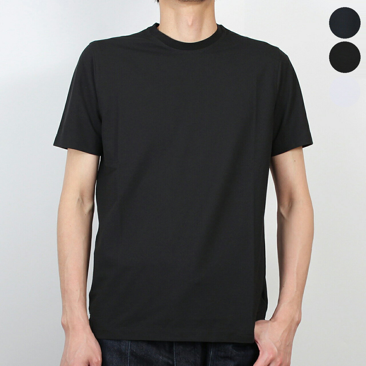 乐天商城 - ザノーネ ZANONE 半袖Tシャツ T-SHIRT MC [アイスコットンクレープ クルーネックカットソー] メンズ 815214 ZG380【2026SS】