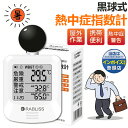 【高温現場の必需品・10個セット】屋外 WBGT測定器 黒球式 熱中症指数計 暑さ指数計 熱中症予防 アラーム機能 時計表示 RABLISS 作業現場 外仕事 ...