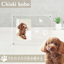 ◆月間優良ショップ受賞◆うちの子記念日・フォトフレームよこがた／ペット用 足あと スタンプ 犬 猫 足型 肉球スタンプ 足形作成キット 記念 足跡 汚れない 足形 取る ペット 誕生日 プレゼント グッズ うちのこ 写真 オリジナルグッズ メモリアル 名入れ 位牌仏 壇 1