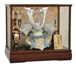 五月人形 ケース飾り ガラスケース ケース兜飾り 兜 平安豊久 10号 蓮 GG-202 p72
