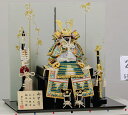 五月人形 鎧飾り コンパクト 平安豊久 武蔵朔太郎 5号 鉄紺沢瀉 GG-081 p35
