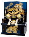 五月人形 収納飾り 収納着用兜飾り 着用兜 平安豊久 会津塗 25号 収納着用 碧 GG-098 p42