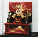 五月人形 収納飾り 収納兜飾り 兜 平安豊久 徳川家康 徳川 戦国武将 会津塗 11号 葵徳川 GG-107 p46