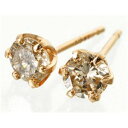 K18WG/PG ダイヤモンドピアス0.4ct(4)