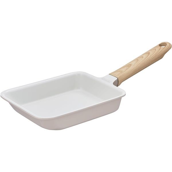 ショップレビュー・商品レビュー両方投稿でクーポン配付実施中!商品仕様、数量、配送情報(発送予定日)を必ずご確認くださいお取り寄せ商品のため欠品・遅延となる場合がまれにあります■商品内容IH対応でも軽量。ダイキャスト製法により、軽量化を実現セラプロテクトコート。耐久性が高いセラミックコーティング。硬度が高く、傷つきにくい。留め具がないから洗いやすい。留め具がないから内側がフラット！きれいに焼ける。洗いやすい。食材の色が確認しやすい。内面が白くて、食材の色などを確認しやすい優しい色味。木目調のハンドル、グレージュ、ホワイトの優しい色味。■商品スペックサイズ（約）幅14.5×奥行37×高さ8cm内寸（約）幅13×奥行18.5cm生産国:中国本体/アルミニウム合金　はり底/ステンレス鋼（クロム13%）　取っ手/フェノール樹脂重量（約）400g表面加工:内面/セラミック塗膜加工　外面/焼付け塗装■送料・配送についての注意事項●本商品の出荷目安は【3 - 6営業日　※土日・祝除く】となります。●お取り寄せ商品のため、稀にご注文入れ違い等により欠品・遅延となる場合がございます。●本商品は仕入元より配送となるため、沖縄・離島への配送はできません。