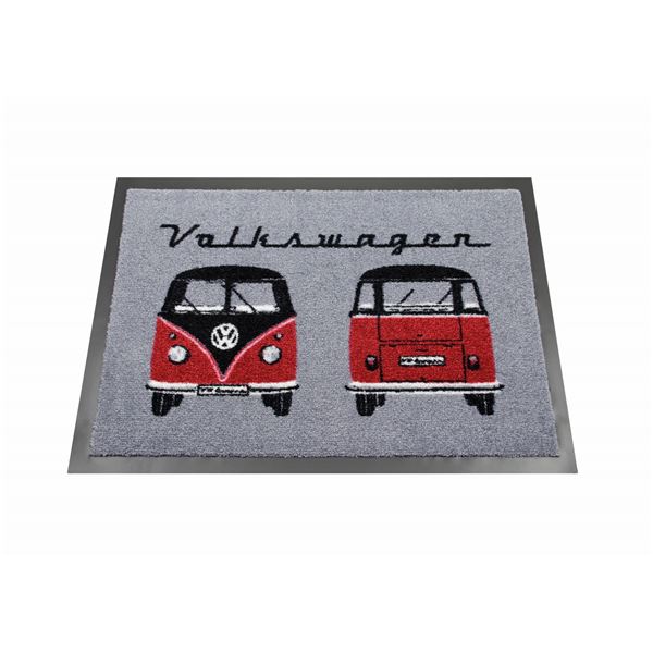 (インボイス対応)VW Collection ドアマット 玄関マット フロント&リア レッド BUDM03