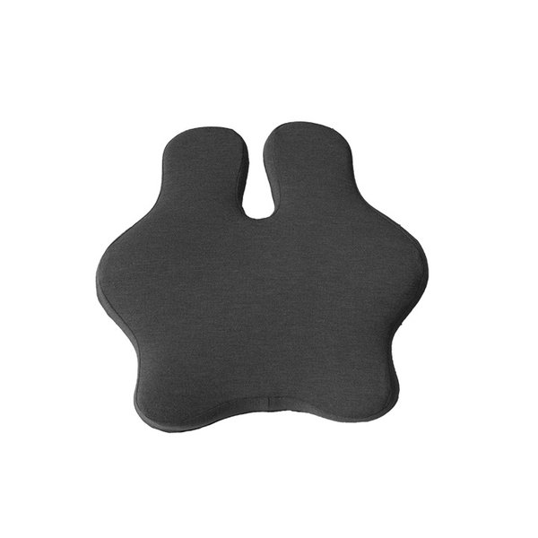 (インボイス対応)オフィス デスク ワーク サポート クッション 腰 背中 姿勢 ブラック 約45×45cm【代引不可】