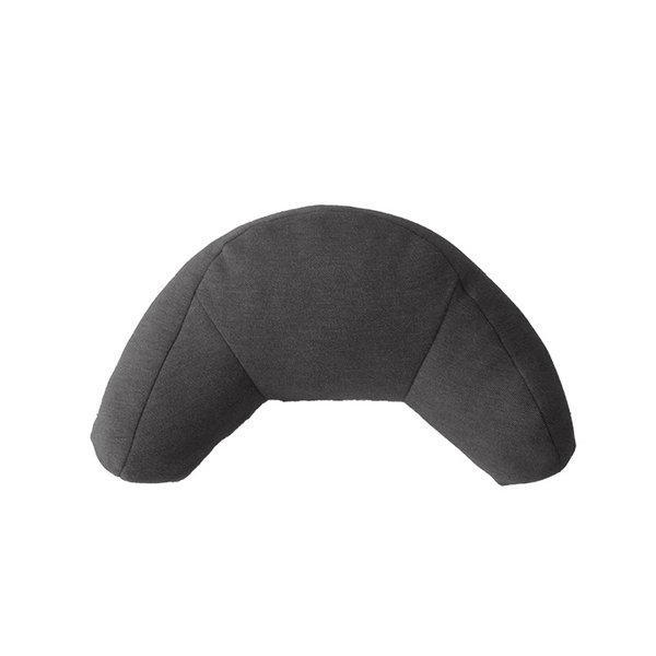 (インボイス対応)オフィス デスク ワーク サポート クッション 腰 姿勢 お昼寝 腰当 ブラック 約45×30cm【代引不可】