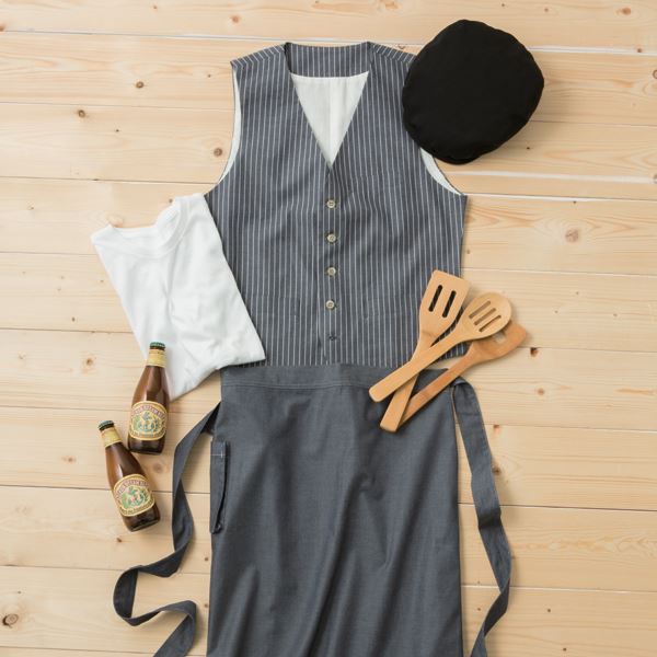 男女兼用コードレーンベスト 紺 Mサイズ KMV2792-11