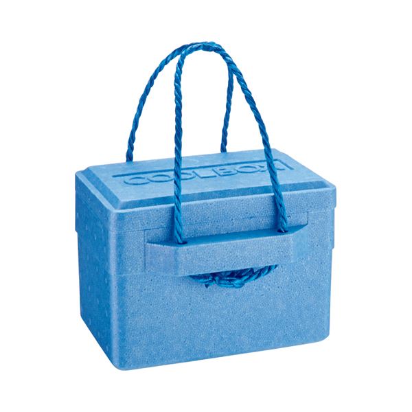 (インボイス対応)(まとめ) 石山 発泡クールボックス 5.6L ブルー TI-60P 1個 【×5セット】