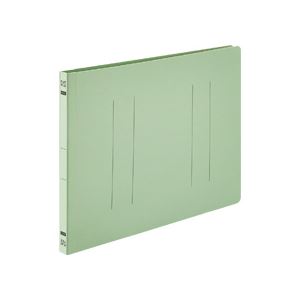 (インボイス対応)（まとめ） TANOSEE フラットファイルE A4ヨコ 150枚収容 背幅18mm グリーン 1パック..