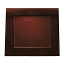 (インボイス対応)尺1 前菜炉縁盆/トレー 【溜毘沙門天】 333×333×12mm 日本製 〔和食 レストラン 居酒屋 店舗 お店〕【代引不可】