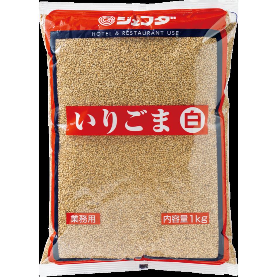 早い者勝ち！最大2,000円OFFクーポン配布中！《常温》　みたけ食品　ジェフダ　いりごま白　1KG 学校給食 業務用