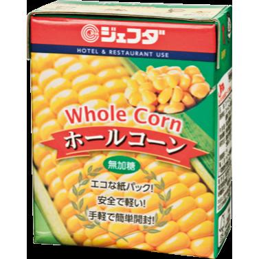 《常温》 キッコーマン ジェフダホールコーン紙パック固形240G 380GX24個入 学校給食 業務用 1