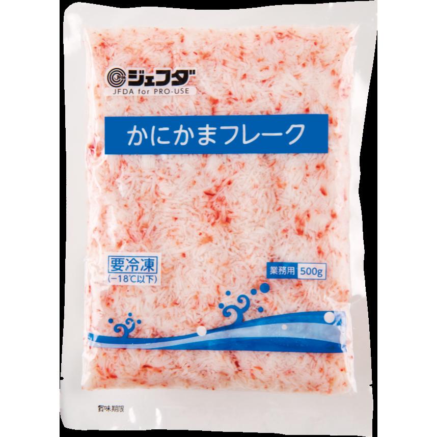 《冷凍》 マリンプロフーズ ジェフダ かにかまフレーク 500G 学校給食 業務用 給食 練り物 蒲鉾 おつまみ 惣菜 おかず たんぱく タンパク タンパク質 ダイエット ヘルシー イベント 子供 お弁当 大容量 安心 安全 冷凍食品 冷食