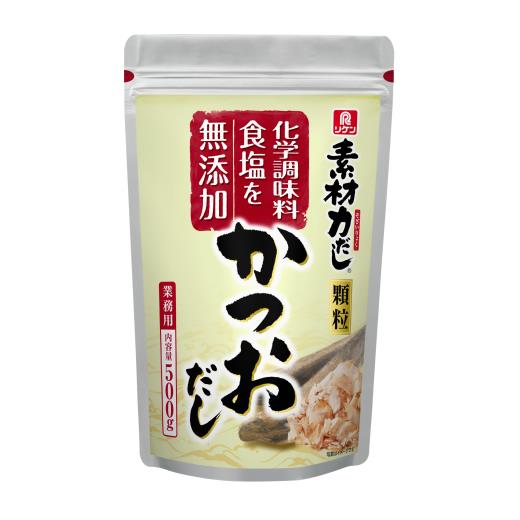 《常温》 理研ビタミン 素材力 かつおだし69206 500G 学校給食 業務用 リケン 顆粒 和風だし 出汁 無塩 化学調味料無添加 食塩無添加 業務用 ダシ 鰹 カツオ 大容量