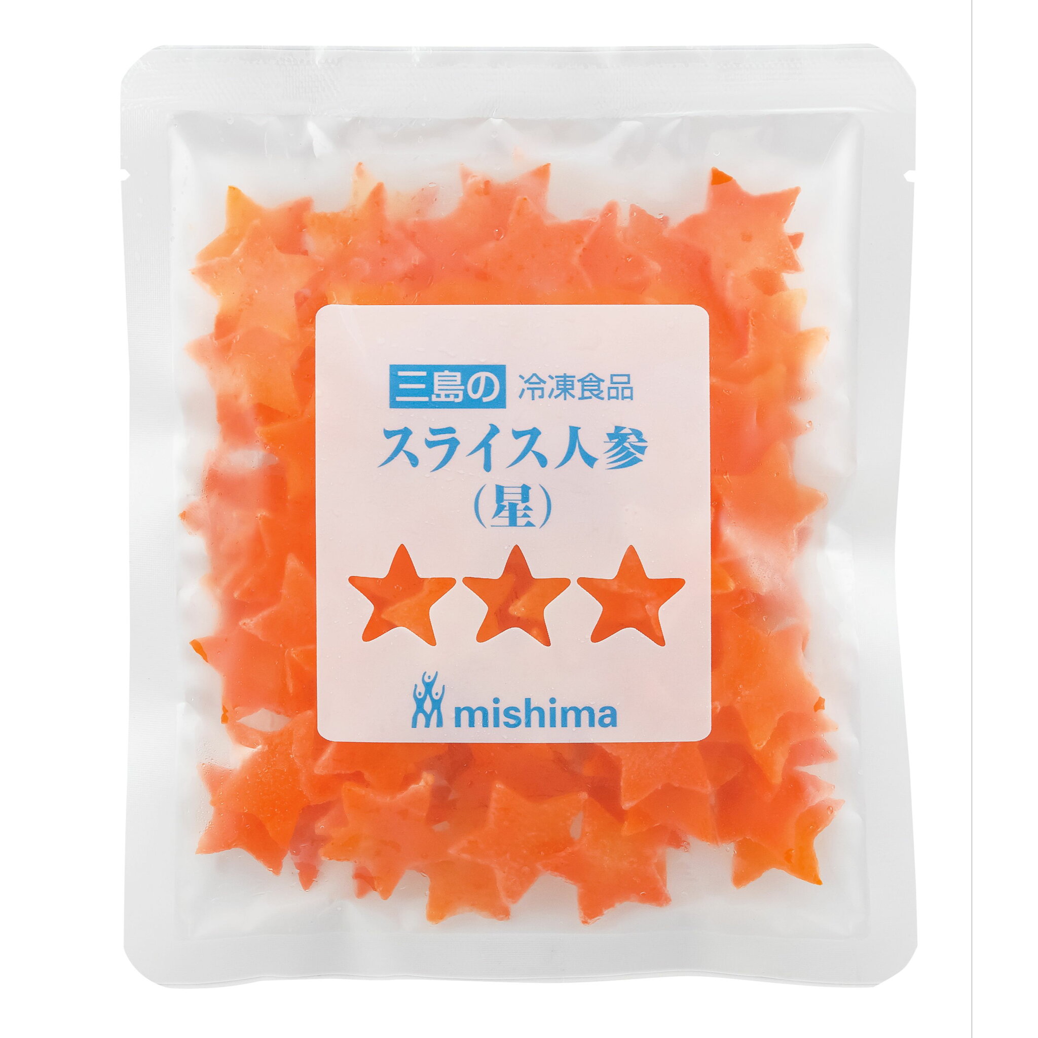 《冷凍》 三島食品 スライス人参(星)無加熱摂取可 70G・90マイアップ 学校給食 業務用