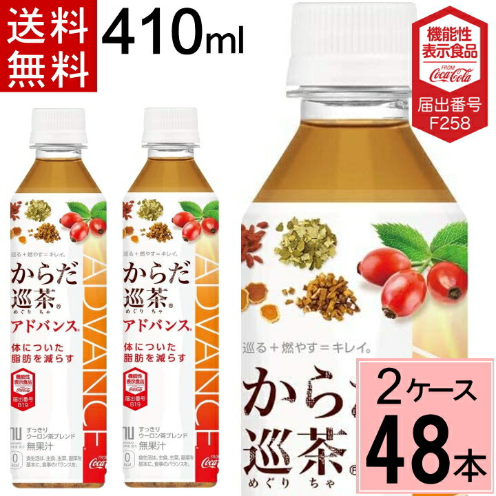 【400円OFFクーポン対象】からだ巡り茶アドバンス 410mlPET 送料無料 合計 48 本（2 ...