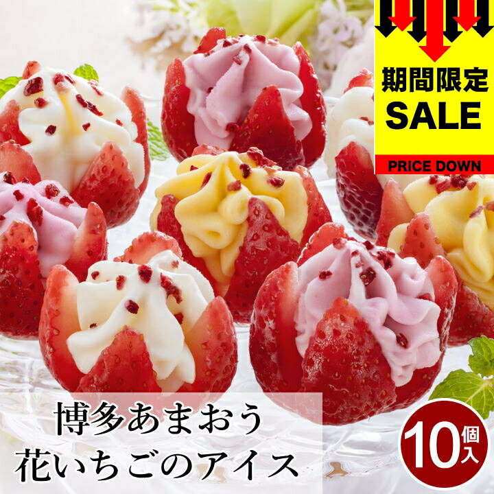 【30円OFFクーポン 2/13 08:59まで】博多あまおう 花いちごのアイス【10個】【T】アイスクリーム ギフト 送料無料 あまおう アイス いちご ギフト 女性 洋菓子 詰め合わせ お菓子 贈り物 食べ物 お礼 内祝い スイーツのサムネイル
