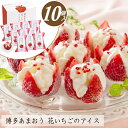 \ポイント2倍/アイスクリームギフト アイス 博多あまおう 花いちごのアイス【10個】 母の日 父の日 プレゼント 【T】アイスクリーム 送料無料 あまおう ア...