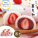 父の日 ギフト 送料無料 京都 養老軒 博多あまおう まるごと苺大福【8個】【F】父の日 プレゼント 2025 苺 イチゴ いちご フルーツ 大福 洋菓子 おし...