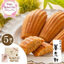 \遅れてごめんね/母の日 ギフト スイーツ お菓子 ギフト アイス 送料無料 ミニブーケ&京都 養老軒 栗のマドレーヌ【5個】【ははのひ】【かわいい】 【メール...