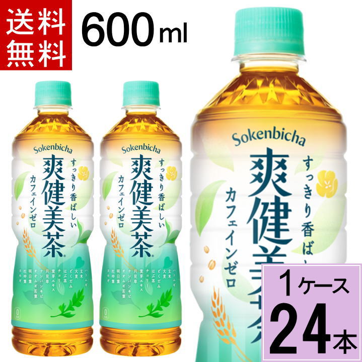 爽健美茶 PET 600ml 送料無料 合計 24 本（24本×1ケース）爽健美茶 600ml 24本 爽健美茶 24 そうけんび そうけんびちゃ爽健美茶 爽健美茶 600ml pet 1ケース×24本入 490210211945