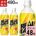 リアルゴールド ウルトラチャージ レモン PET 490ml 送料無料 合計 48 本（24本×2ケース）炭酸 リアル れもん レモン 檸檬 エナジード..