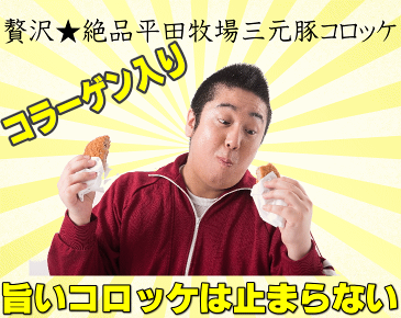 【H冷凍】平田牧場 平牧三元豚コロッケ ギフト対応【お中元】【お歳暮】【楽ギフ_のし宛書】【平田牧場】【三元豚】【コロッケ】【和風惣菜】【男爵】【北海道】【楽ギフ_のし】【02P03Dec16】