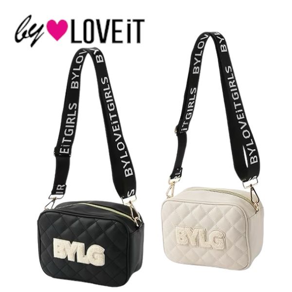 【2024秋冬新作】by LOVEiT ロゴベルトバッグ No.7843453（ 子供服 女の子 キッズ トドラー ジュニア バイラビット バッグ ショルダー bag ロゴ ベルト 可愛い 小物 お洒落 お出掛け 流行 人気 プレゼント ギフト オフホワイト クロ 春 秋 冬 ）のサムネイル