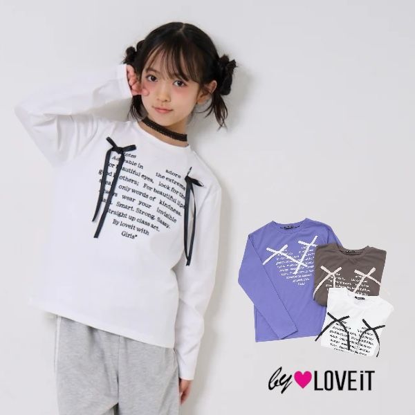 byLOVEiTリボンハートTシャ...