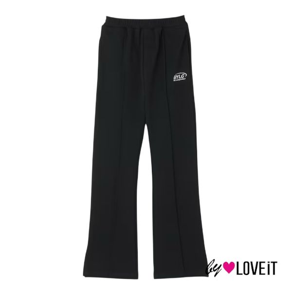 【2025秋冬新作】by LOVEiT 美脚パンツ No. 7854113 ( バイラビット 子供服 女の子 キッズ トドラー ジュニア ボトムス ロングパンツ フレア ウエストゴム ロゴ 刺しゅう 裾 スリット カジュアル シンプル オシャレ 可愛い 流行り 人気 春 秋 冬 )のサムネイル