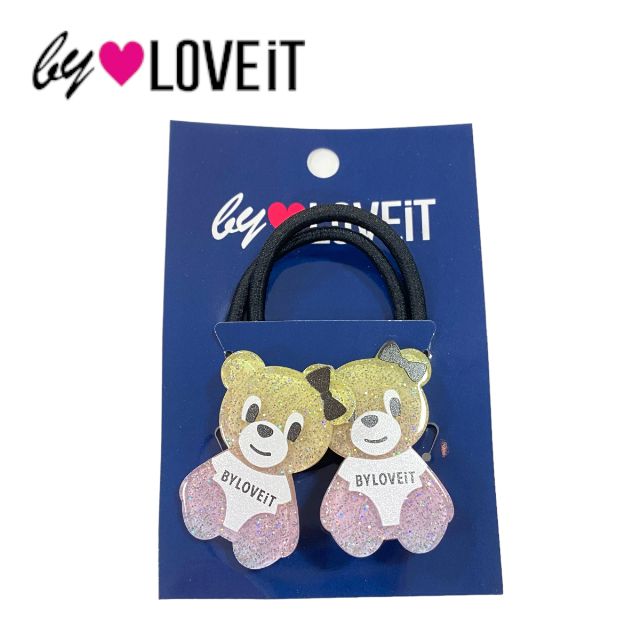 【2023春夏新作】by LOVEiT ラビ子ポニー（2個セット）7832458（ 子供服 女の子 キッズ トドラー ジュニア 可愛い バイラビット 小物 アクセサリー アクセ ヘアゴム ラビ子 アクリル ポニー キャラクター ガーリー プレゼント ギフト マルチカラー オールシーズン ）のサムネイル