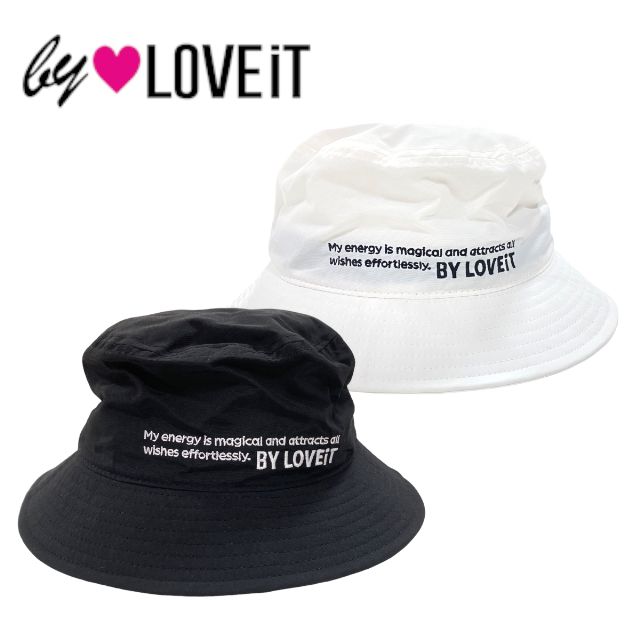 【2024春夏新作】by LOVEiT バケットハット No.7841434（ 子供服 女の子 バイラビット キッズ トドラー ジュニア 小物 帽子 バケハ キャップ ロゴ 可愛い カッコイイ お洒落 お出掛け カジュアル シンプル オフホワイト クロ 春 夏 秋 冬 ）のサムネイル