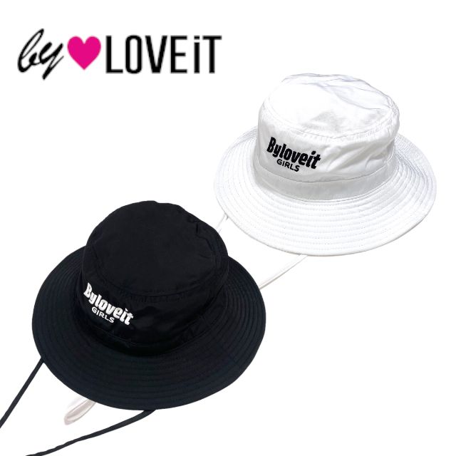 【2024春夏新作】by LOVEiT キャンパーハット No.7842431（ 子供服 女の子 バイラビット キッズ トドラー ジュニア 小物 帽子 バケハ キャップ ロゴ 可愛い カッコイイ お洒落 お出掛け 流行 人気 カジュアル シンプル オフホワイト クロ 春 夏 秋 ）のサムネイル