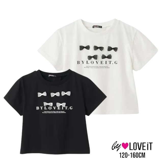 【2025春夏新作】by LOVEiT ミニリボンTシャツ No.7852239（ 子供服 女の子 