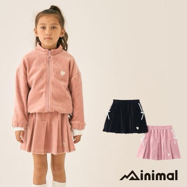 【2025秋冬新作】minimal ベロアスカート No.4353155（ ミニマル 子供服 女の子 キッズ トドラー ジュ..