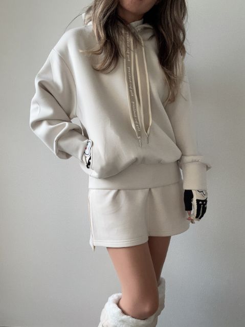 【SETUP対応】テーププルパーカー K250915-01 韓国ゴルフウェア ゴルフウェア レディース トップス カジュアル ビックシルエット 大きいサイズ オーバーサイズ 薄手 秋冬 安い プチプラ 無地 シンプルトップス ゴルフ女子 可愛い お洒落 韓国ブランド プティオール