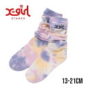 X-girl stages ロゴタイダイルーズソックス No.9244411 ( エックスガールステージス 子供服 女の子 キッズ トドラー ジュニア 靴下 ル...