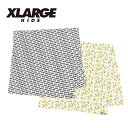 X-LARGE KIDS xlarge ギフトSET (スワドル2点) No.9433514 エクストララージキッズ（ ベビー エックスラージ 新生児 赤ちゃん 小物 スワドル おくるみ ガーゼ ギフト プレゼント 出産祝い 総ロゴ バナナ柄 キャラクター シロ オールシーズン ）