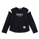 【創業祭価格(69周年)】 ZIDDY ジディー 長袖Tシャツ (ブラック) ニットベスト付き 1222-56019 130〜160cm 【送料無料(メール便のみ対応)】