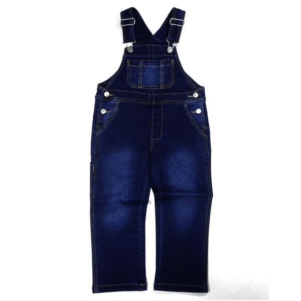 L.COPECKエルコペック定番オーバーオール(ネイビー)ストレッチデニムC583380-160cm【メール便発送のみ(220円)】