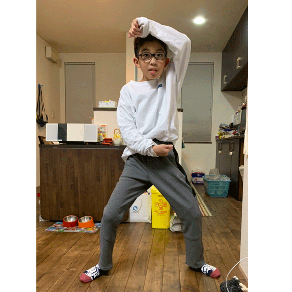 【サイズ不揃い処分】 L.COPECK コペック 裏起毛パンツ (杢グレー）膝切替 C4103 160cm のみ【メール便のみ 送料380円】