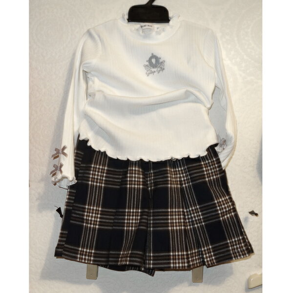 L.COPECK コペック キュロットスカート (ネイビー）チェック柄 C1363 150cm～160cm 【メール便(送料全..