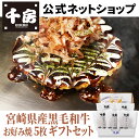 【ポイント10倍】化粧箱入りでお歳暮・贈答用に最適【送料無料】【千房公式】 宮崎県産黒毛和牛お好み焼5枚セット