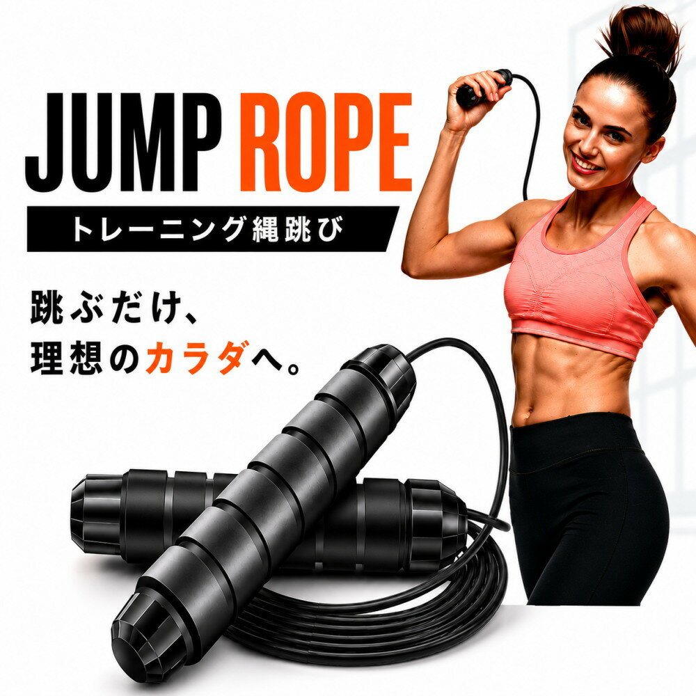 乐天商城 - 【プロも愛用】 縄跳び ワイヤータイプ ベアリング搭載 長さ調整可能 脂肪燃焼 有酸素運動 トレーニング用 【メーカー30日保証付き】